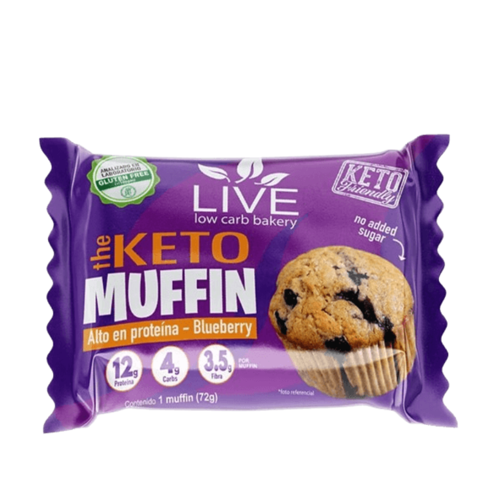 MUFFIN KETO BLUEBERRY 72GR 1UND LIVE
