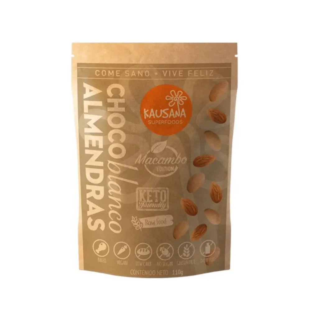 CHOCO BLANCO ALMENDRAS - KAUSANA 110G