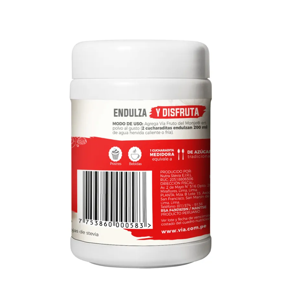 ENDULZANTE FRUTOS DEL MONJE KETO  -VIA
