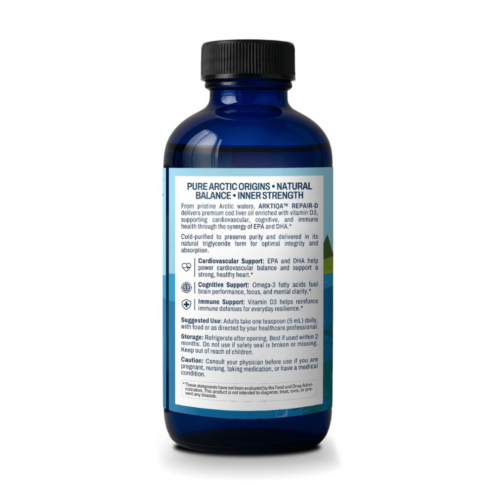 OMEGA 3 REPAIR D COD LIVER OIL X 237 SABOR LIMÓN ARKTIQA