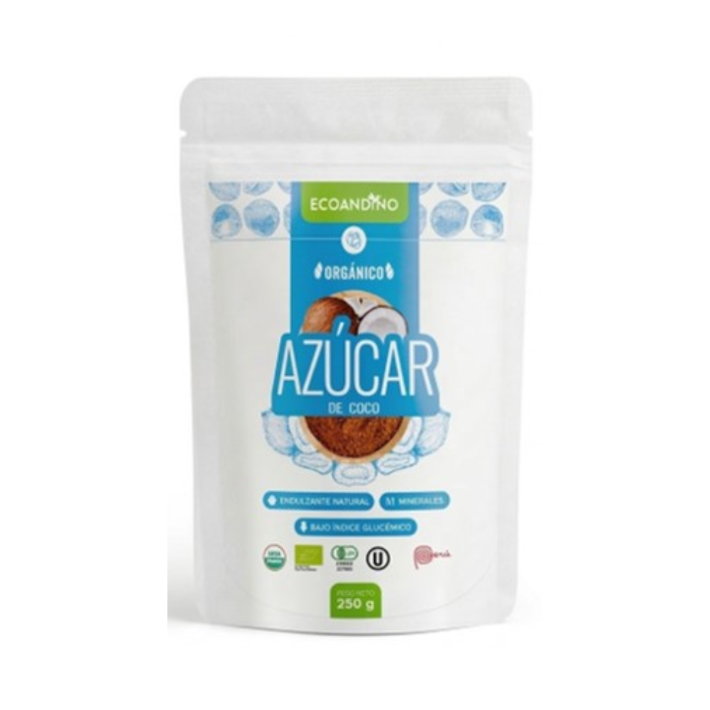 AZUCAR DE COCO ORGANICA BOLSA 250G ECOANDINO