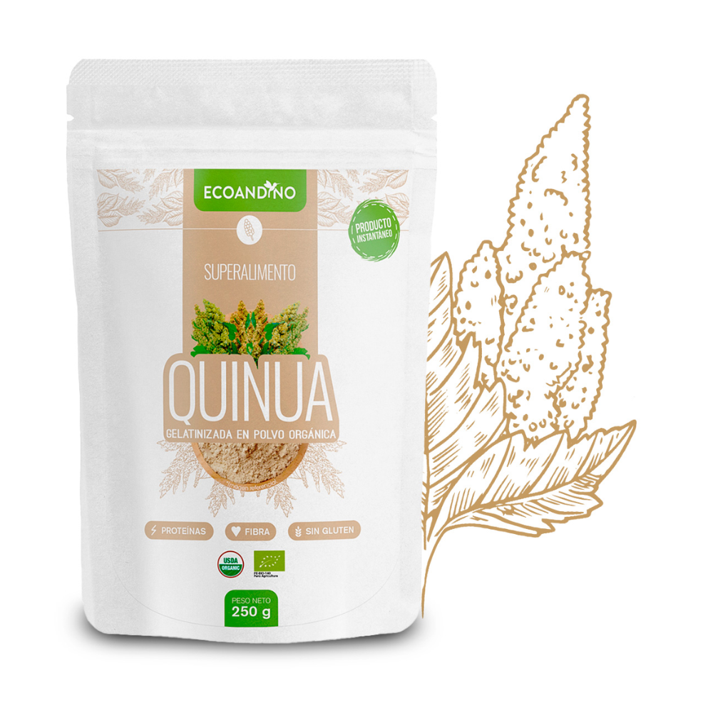 QUINUA  ORGÁNICA  EN  POLVO 250 GR - ECOANDINO