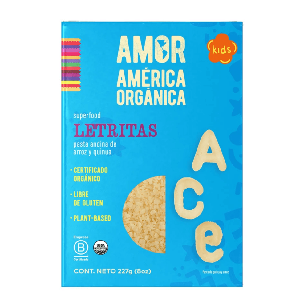 PASTA ANDINA LETRITAS PQTE 227 GR-AMERICA ORGANICA