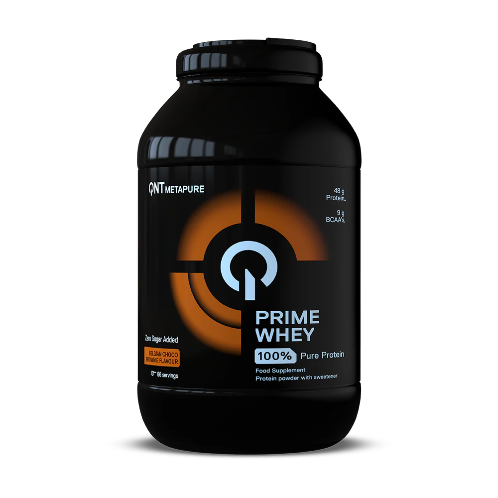PRIME WHEY 908 G BELGIAN CHOCOLATE BROWNIE QNT