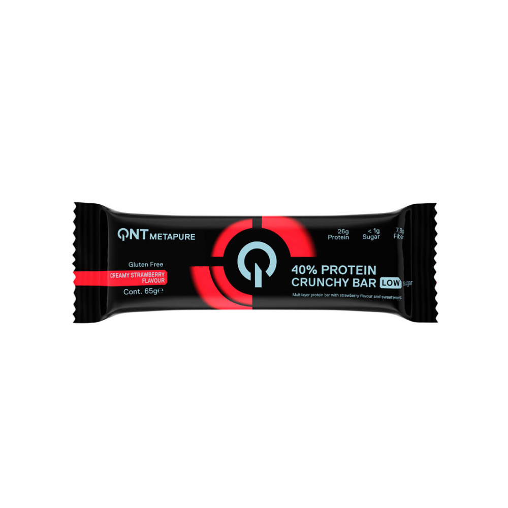 PROTEIN CRUNCHY BAR CREAMY STRAWBERRY 65GR QNT