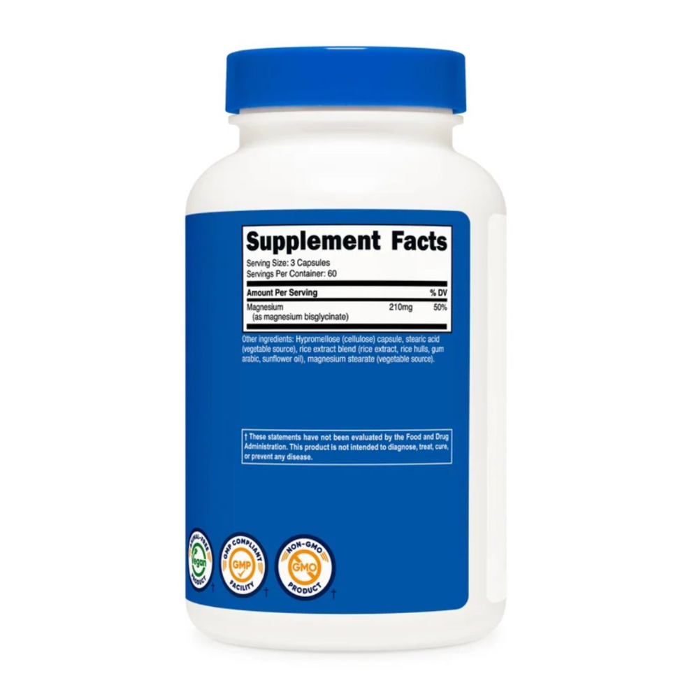 GLICINATO DE MAGNESIO  180 CAP NUTRICOST