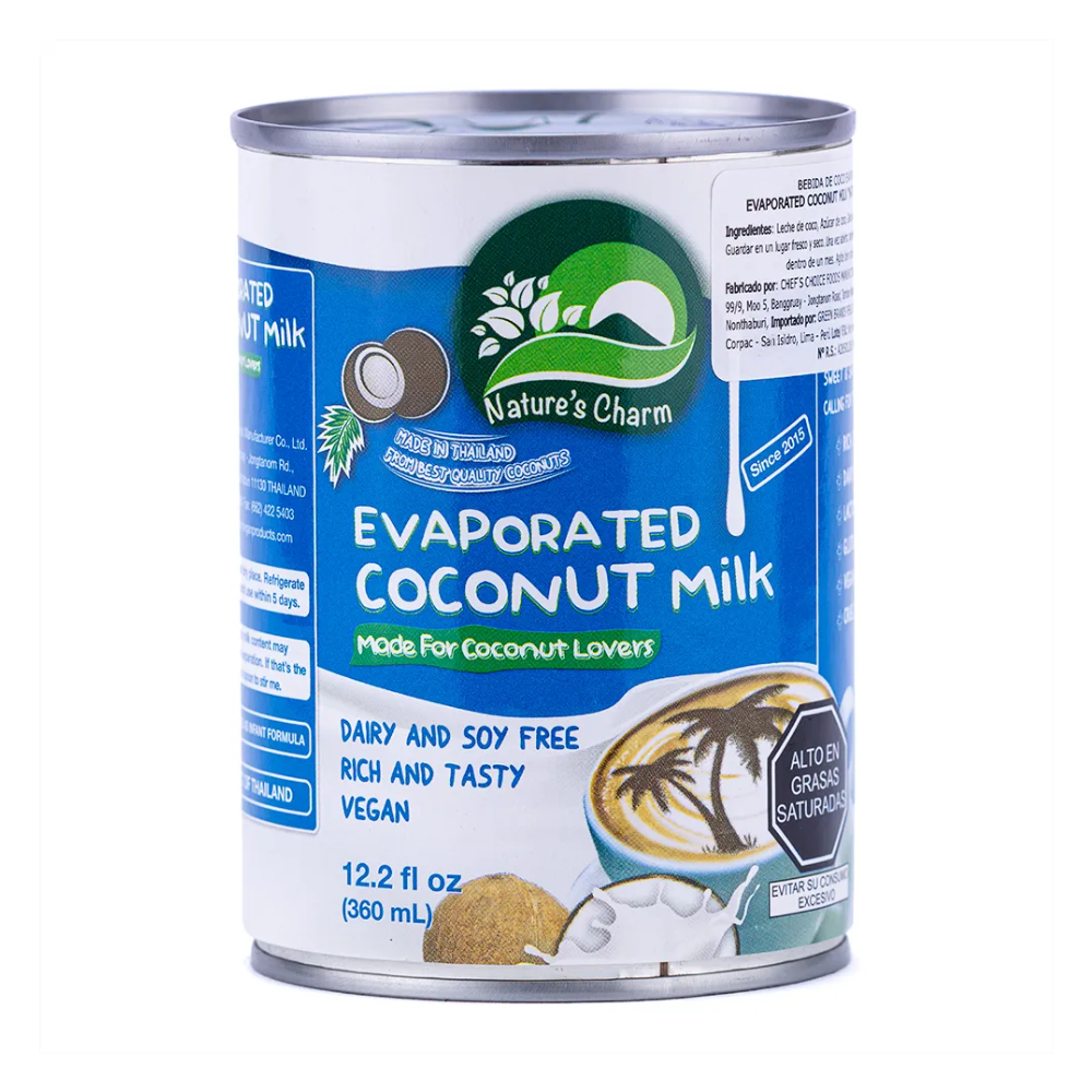 LECHE EVAPORADA DE COCO 360ML NATURE´S CHARM