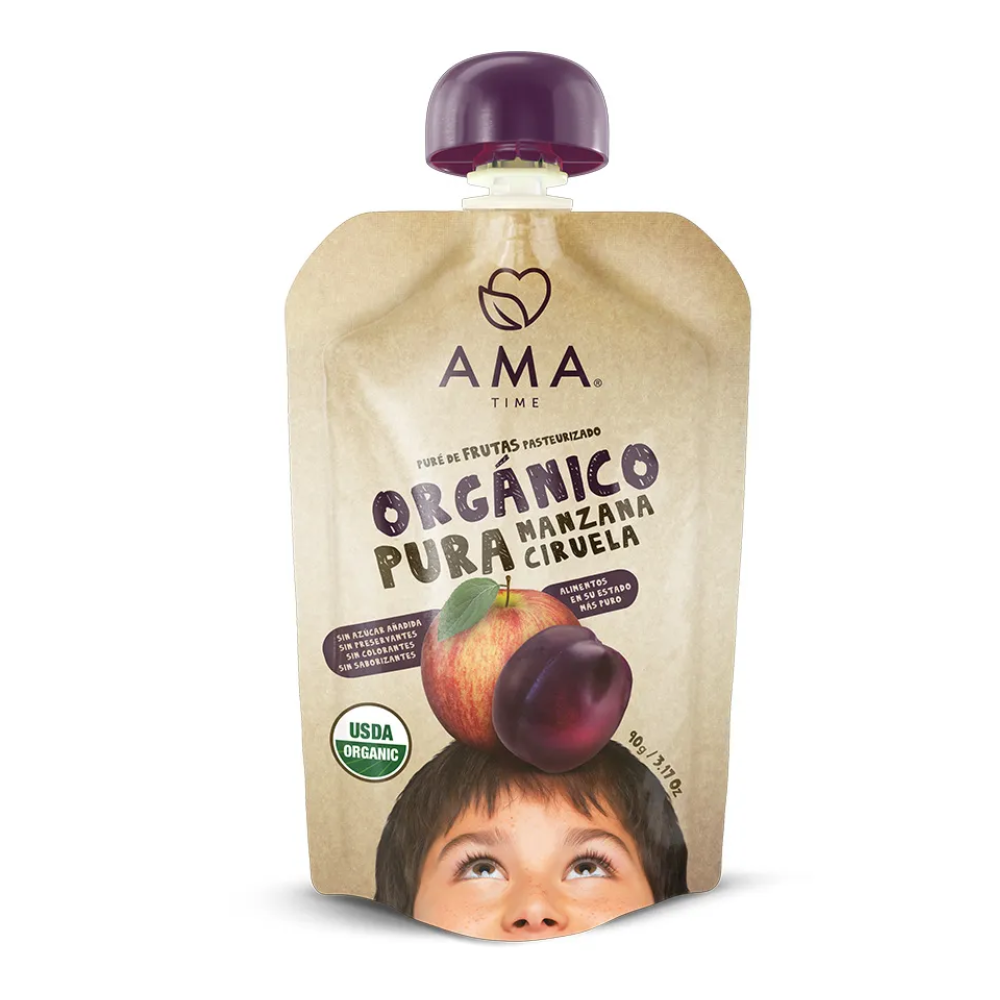 PURÉ MANZANA CIRUELA -AMA