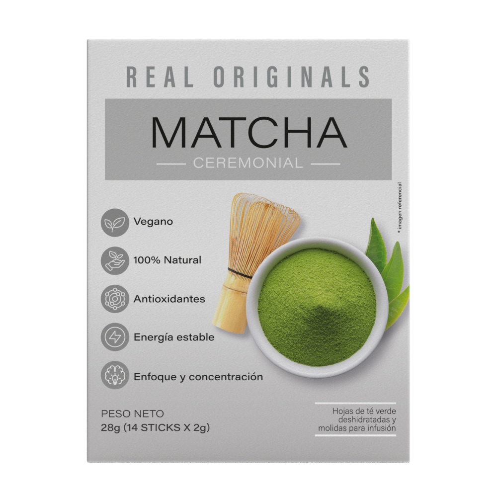 MATCHA CEREMONIAL CAJA 28G REAL FOOD