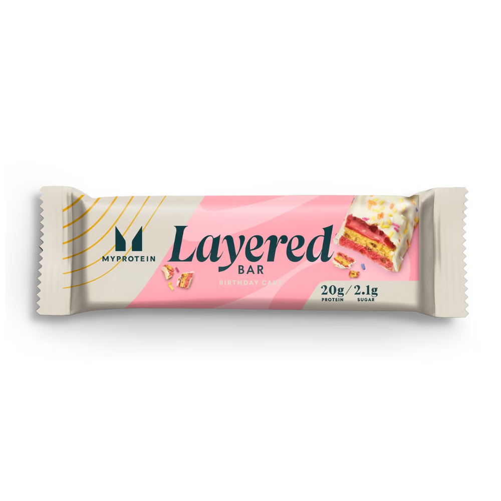 LAYERED PROTEIN BAR VANILLA BIRTHDAYCAKE MYPROTEIN