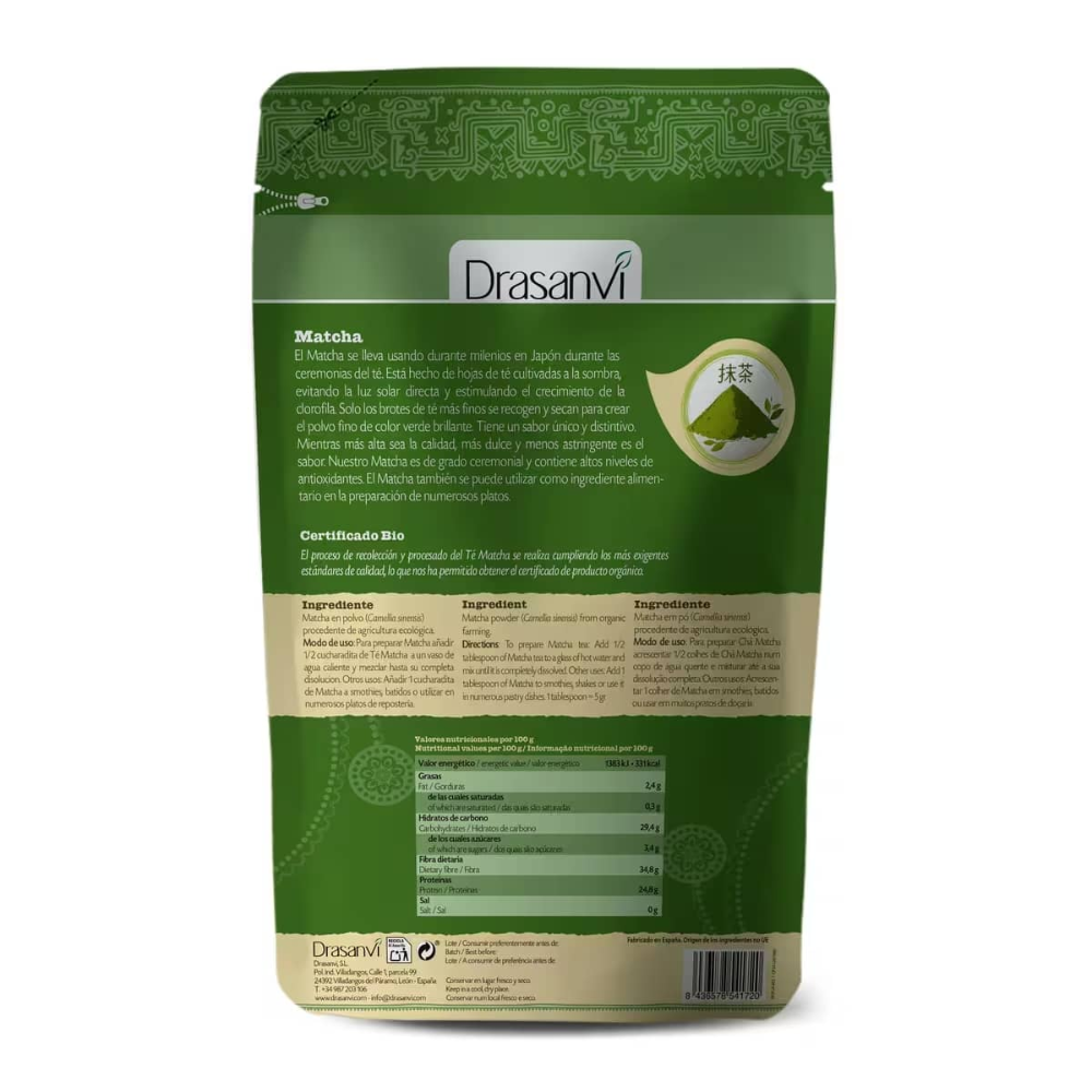 MATCHA POLVO DOYPACK 70 GR-DRASANVI