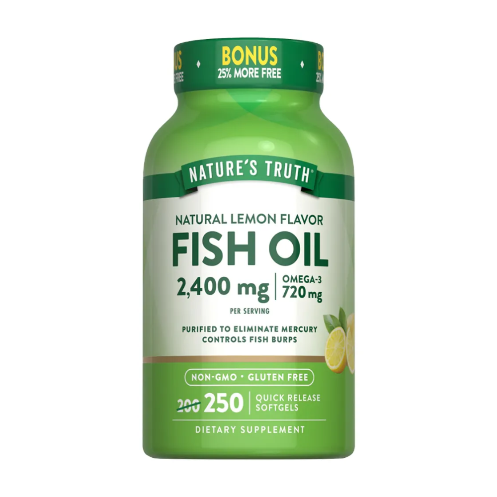 FISH OIL 2400MG 250 SOFTGEL NATURES TRUTH
