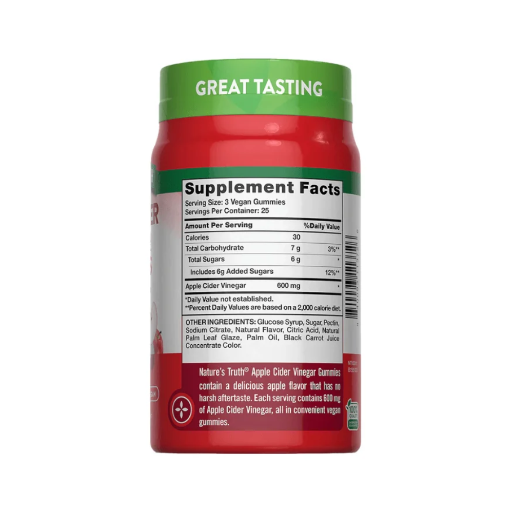 Vinagre de Manzana 75 Gummies NATURES TRUTH