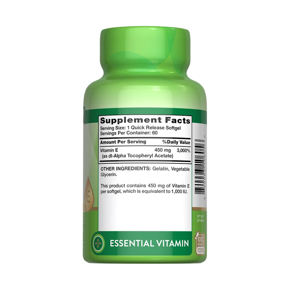 E 450MG 1000IU NATURES TRUTH