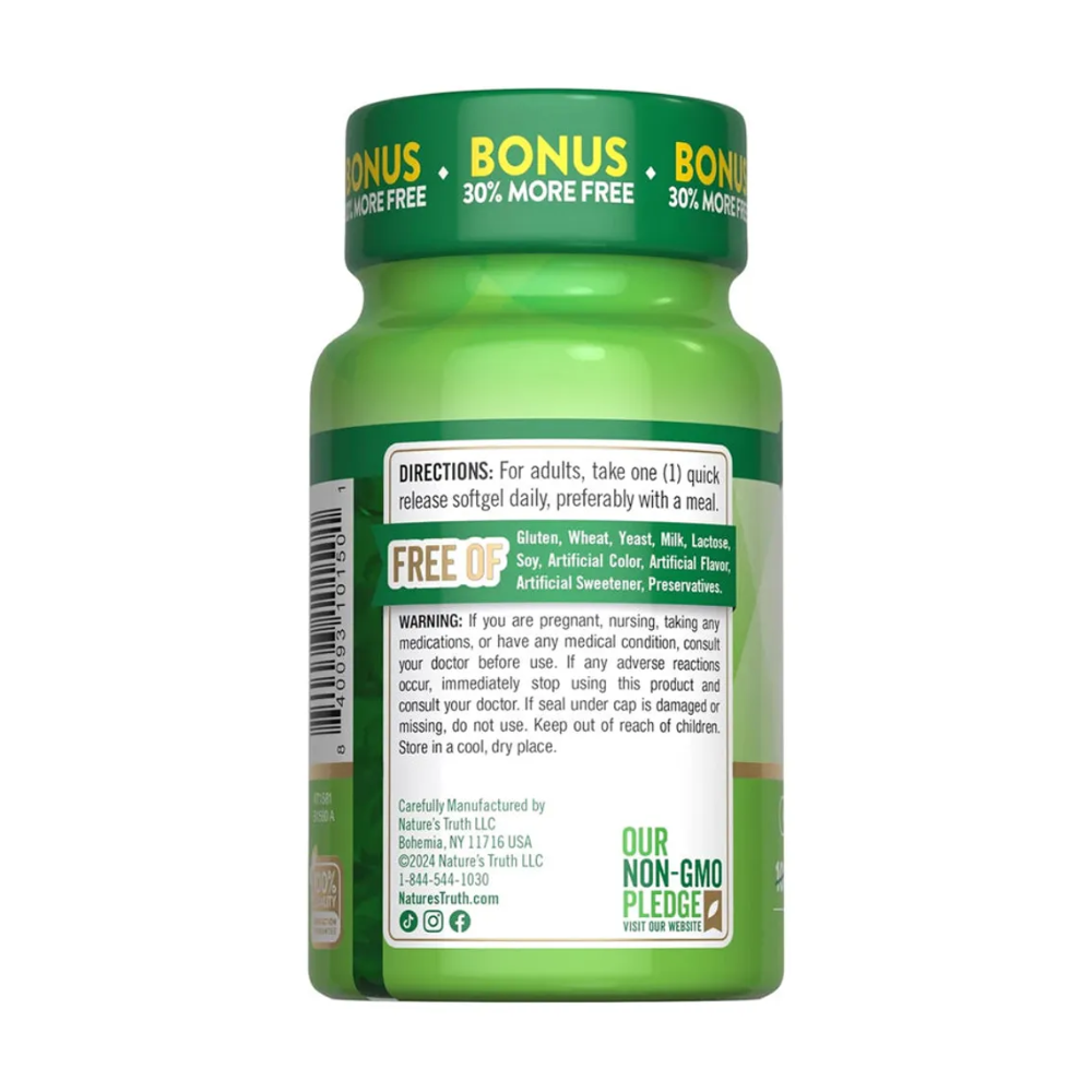 D3 1000 IU 25MCG 130SOFTGELS NATURES TRUTH
