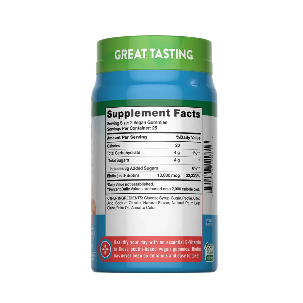 BIOTIN 10,000MCG GUMMIES PEACH FLAVOUR