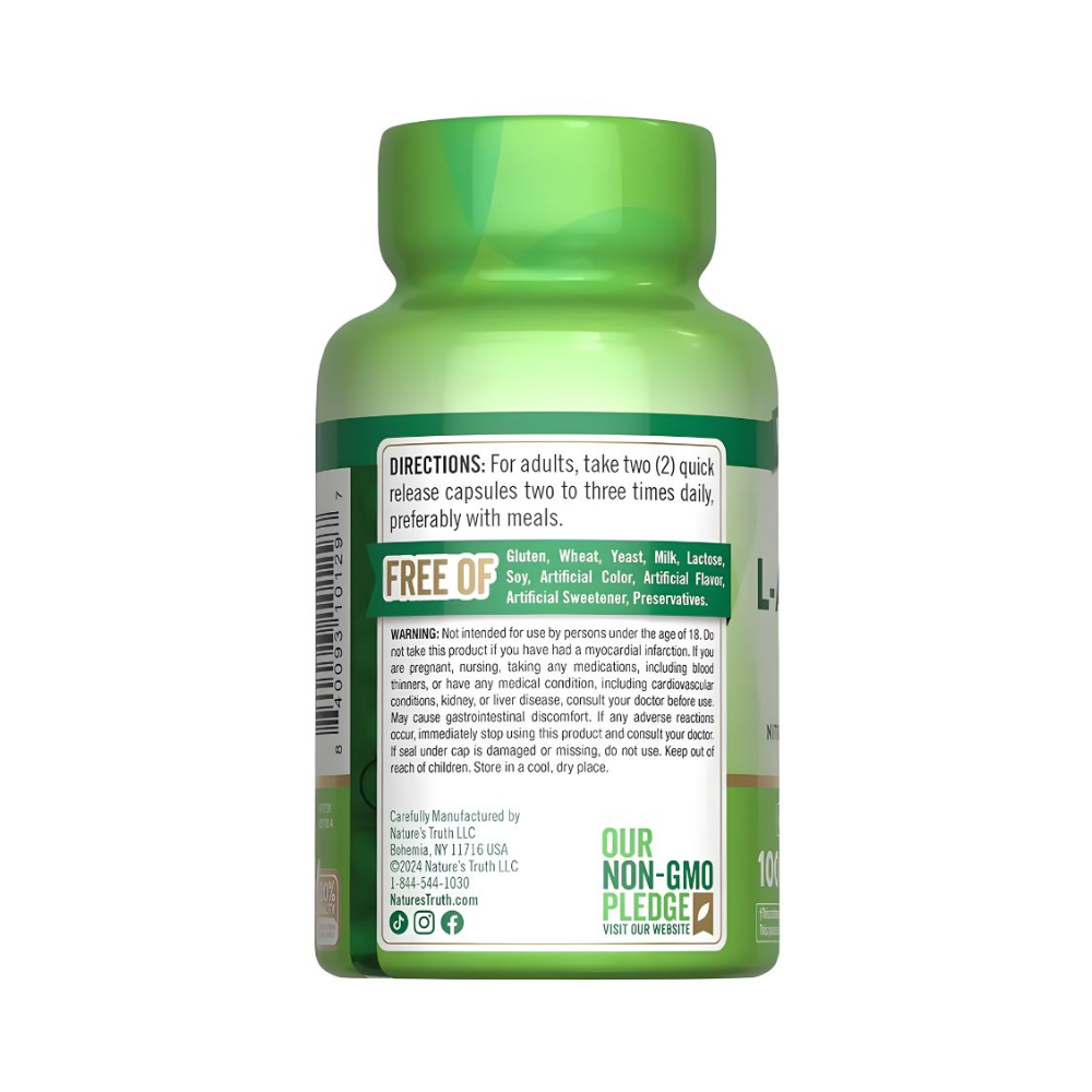 L-ARGININE 1000MG NATURES TRUTH
