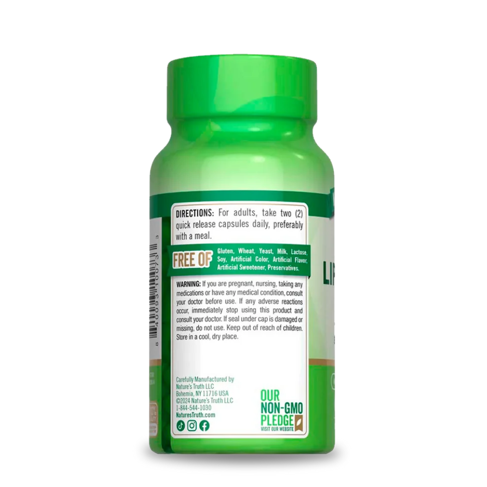 ALPHA LIPOIC ACID 600MG PLUS BIOTIN OPTIMIZER FRASCO 60CAP  NATURES TRUT