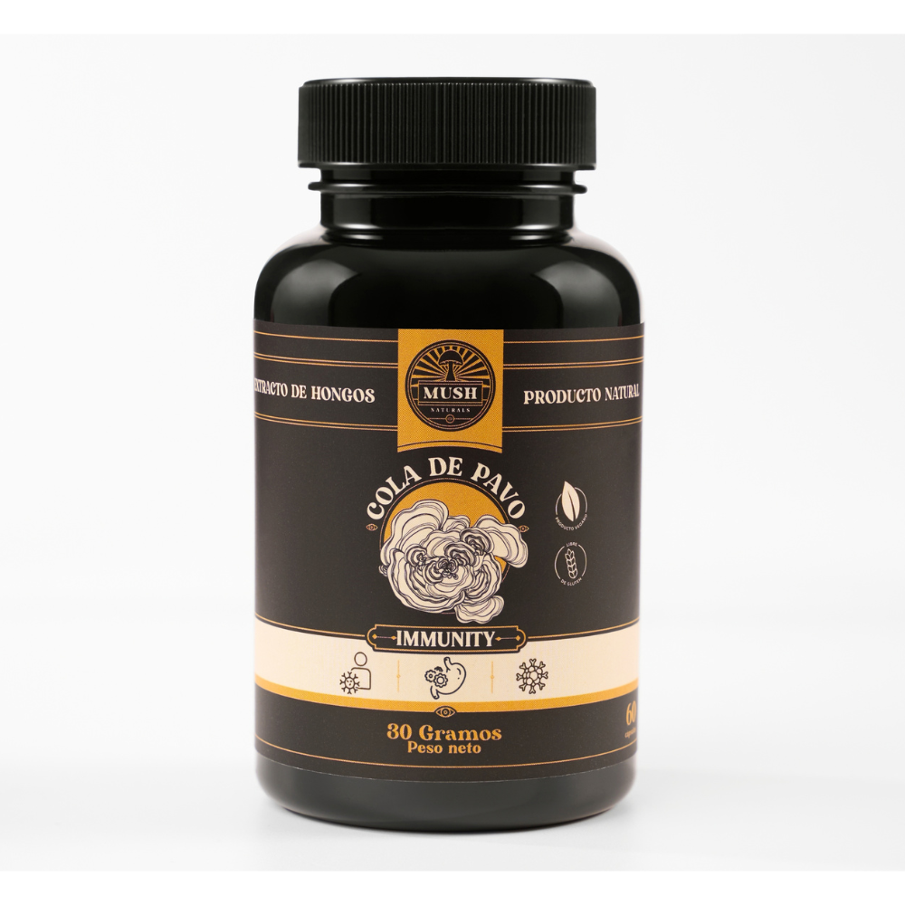COLA DE PAVO 30GR FRASCO 60CAP MUSH ORGANICS
