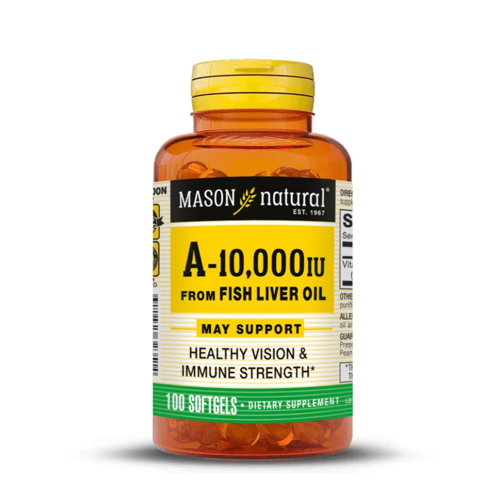 A-10,000IU FROM FISH LIVER OIL (100 SOFTG) - MASON NATURAL