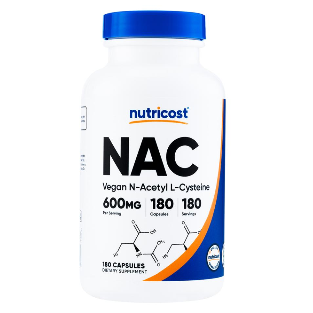 NAC 600MG N-ACETYL L-CYSTEINE 180CAPS NUTRICOST