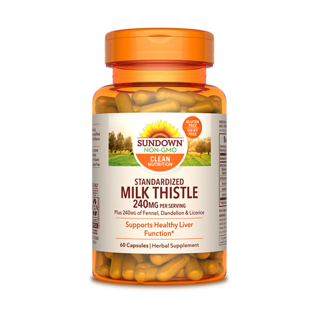 MILK THISTLE 240 MG FRASCO 60 CAP. SUNDOWN