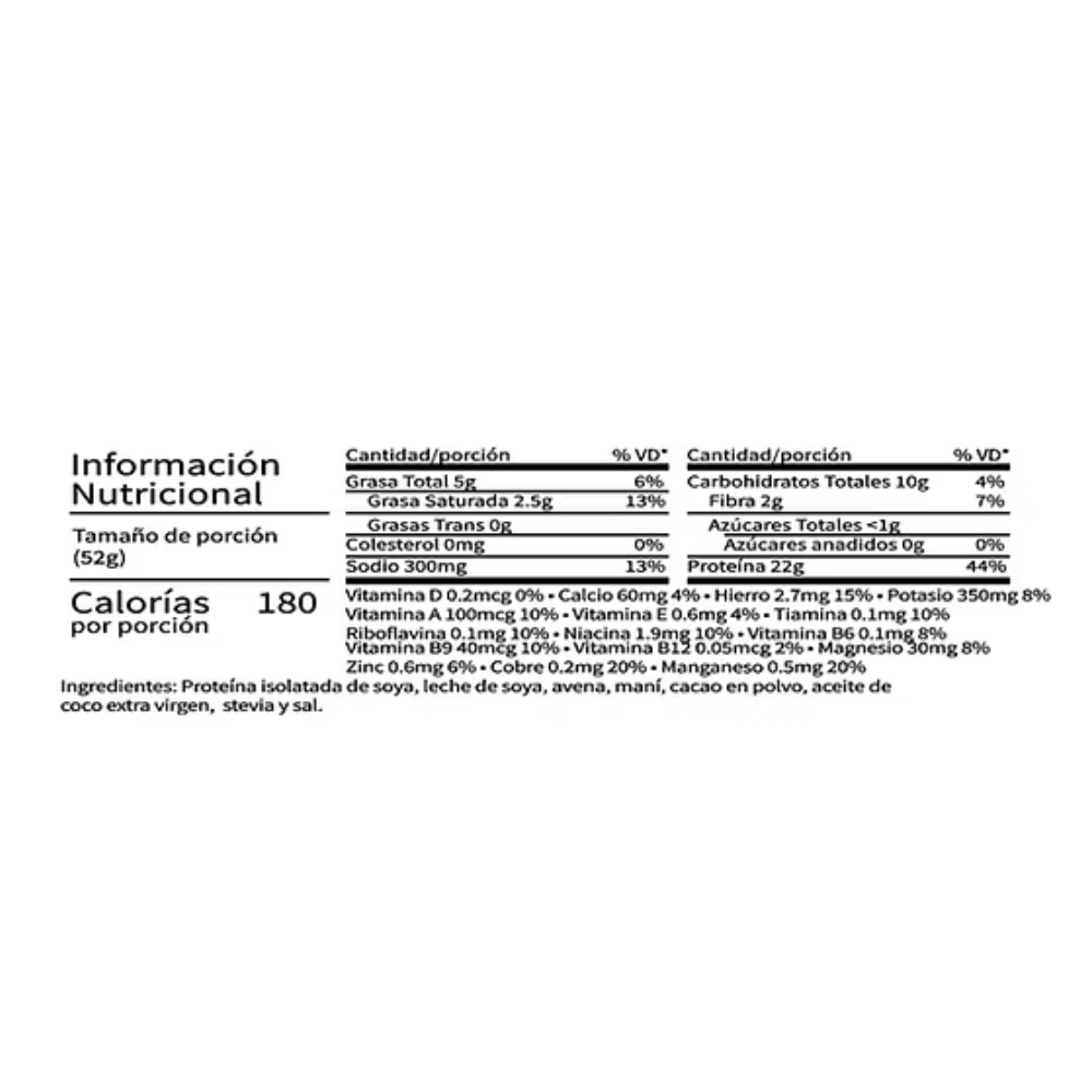 BARRA DE PROTEINA CHOCOLATE VEGANA - FITREX