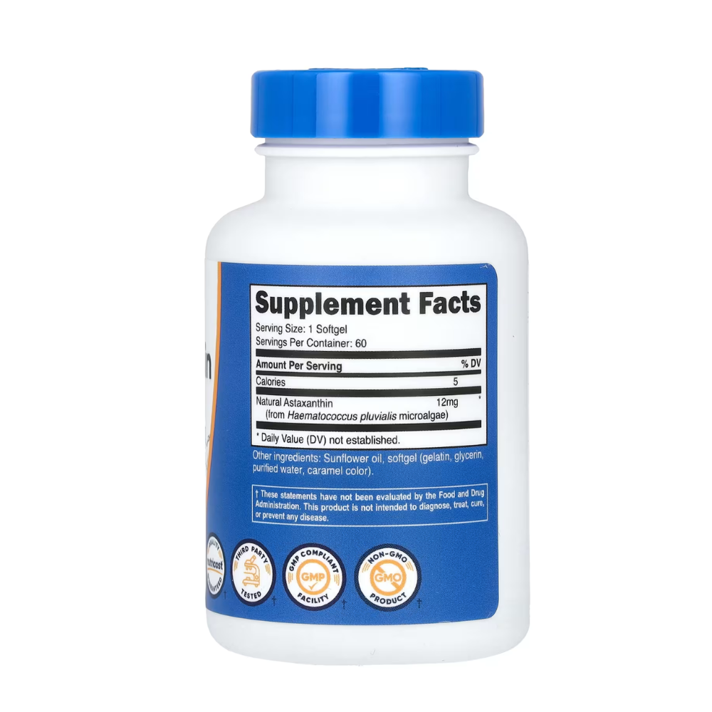 ASTAXANTHIN 12 Mg NUTRICOST
