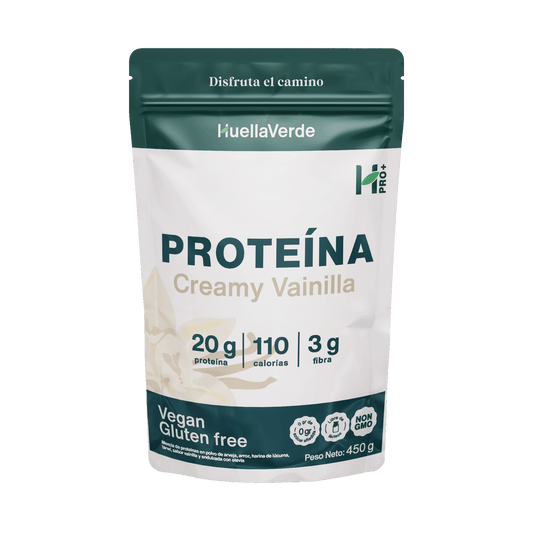 PROTEÍNA VEGETAL CREAMY VAINILLA 450GR HUELLA VERDE