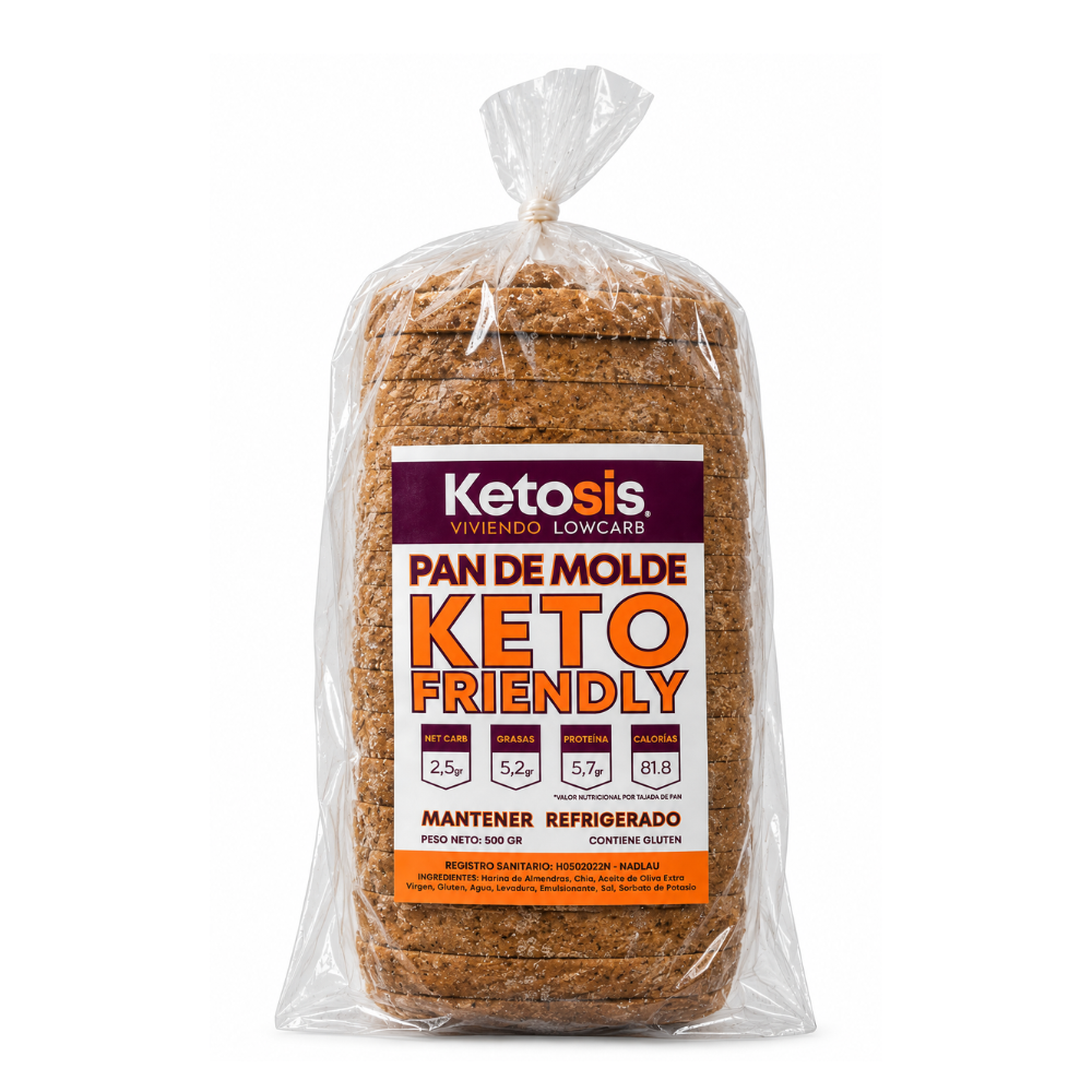 PAN DE MOLDE KETO FRIENDLY 500GR - KETOSIS