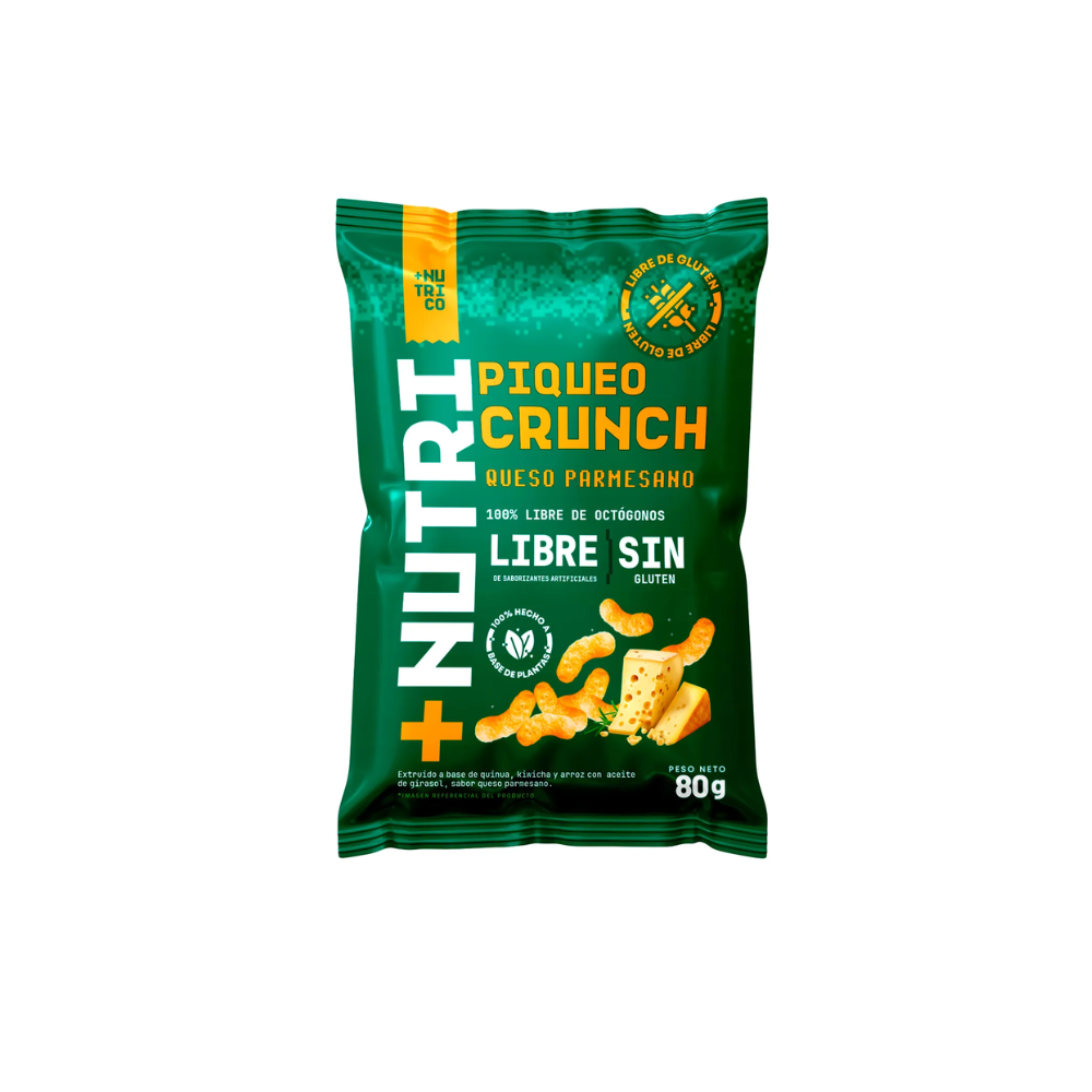 Piqueo Crunch Queso Parmesano 80 g-NUTRI-CO