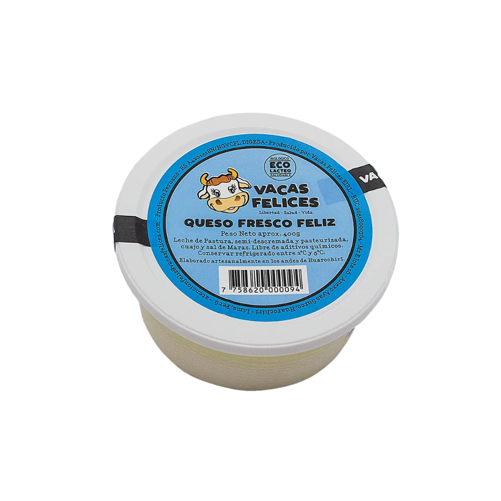 QUESO FRESCO FELIZ 400G -VACAS FELICES