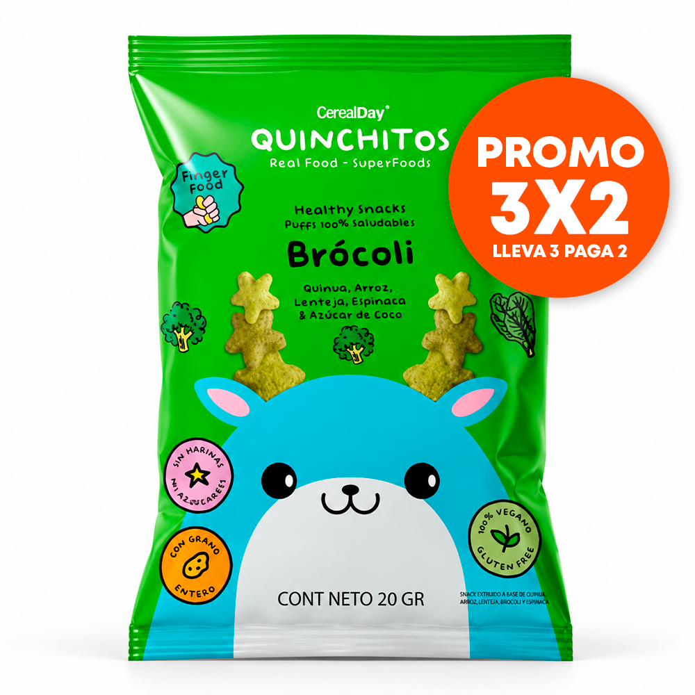 QUINCHIITOS PUFFS BROCOLI Y ESPINACA 20 MG