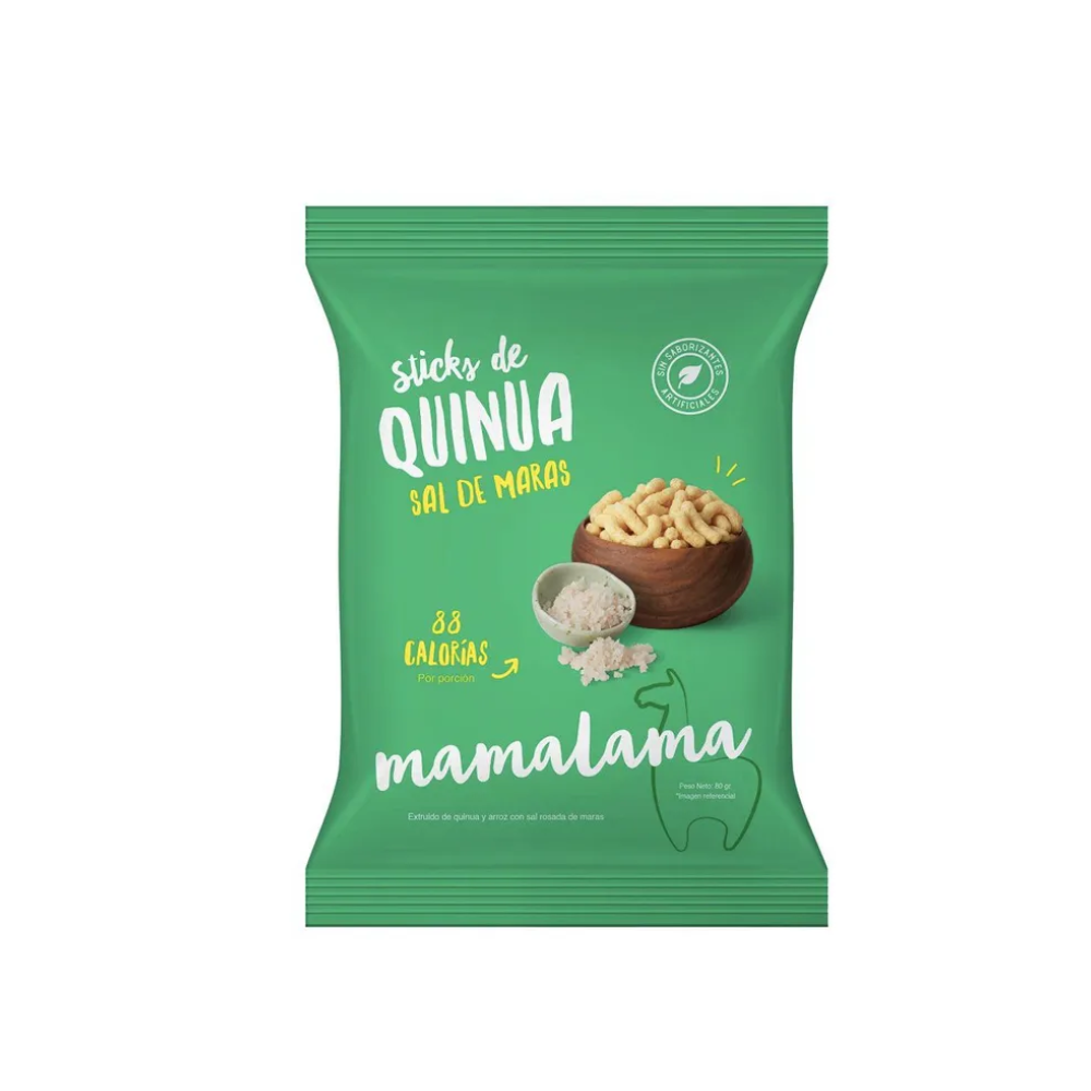 STICKS DE QUINUA  SAL DE MARAS 80GR - MAMALAMA