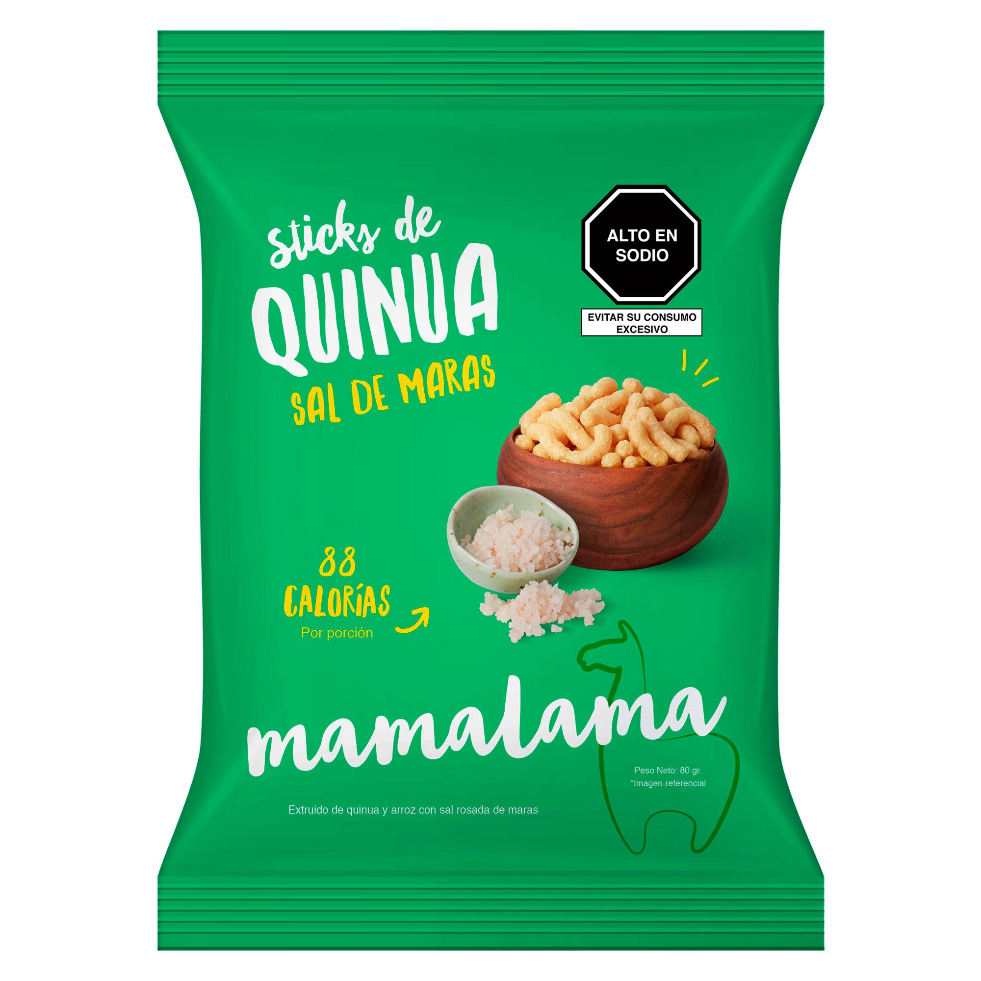 STICKS DE QUINUA  SAL DE MARAS 80GR - MAMALAMA