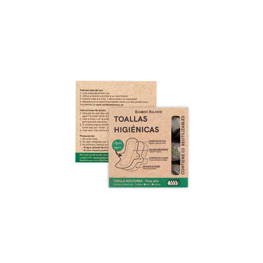 TRIPACK DE TOALLAS NOCTURNAS- BAMBOO BALANCE