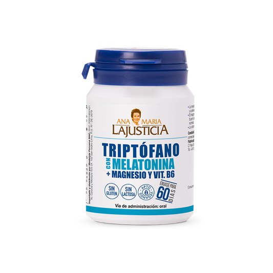 TRIPTOFANO CON MELATOMINA  + MAGNESIO + VITAMINA B6 60 COMPRIMIDOS ANA MARIA LA JUSTICIA