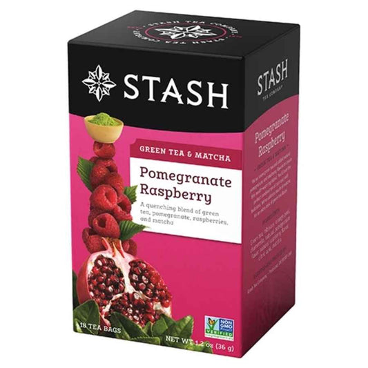 GREEN TEA Y  MATCHA POMEGRANATE RASPBERRY 36 GR - STASH