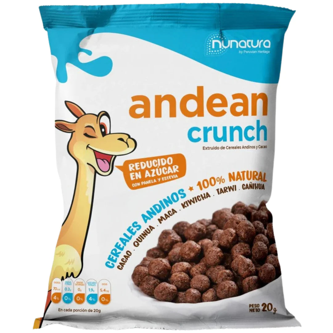 ANDEAN CRUNCH SABOR CHOCOLATE X20G NUNATURA
