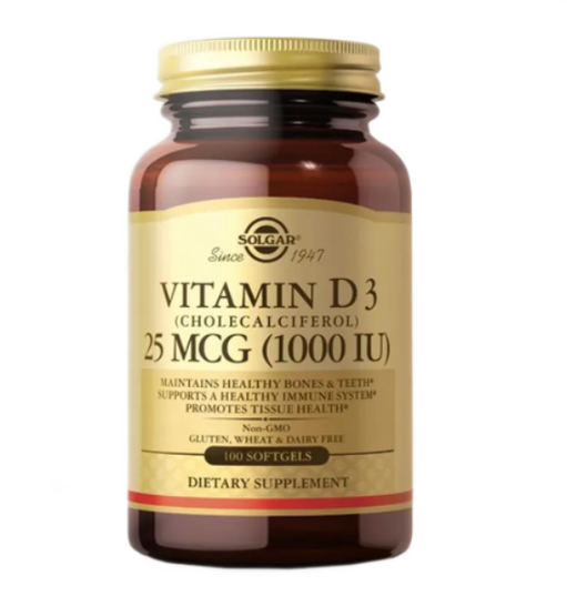 VITAMIN D3 1000 UI 100 SFG SOLGAR