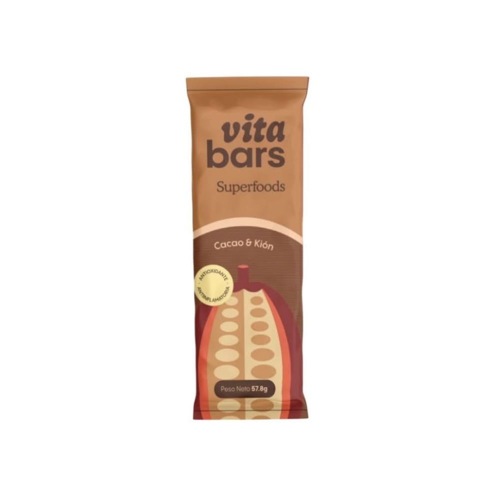 BARRA SUPERFOODS (CACAO Y KIÓN) 57.8 GR - VITA BARS