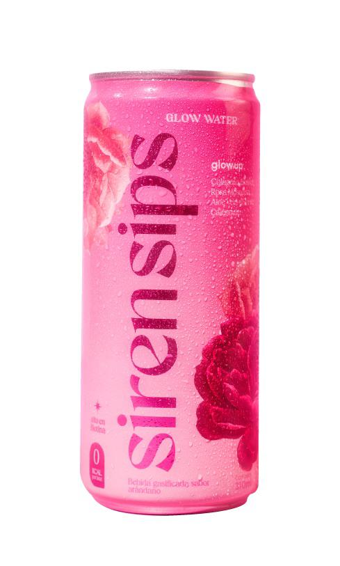 BEBIDA GASIFICADA GLOW UP 310ML SIRENS SIPS