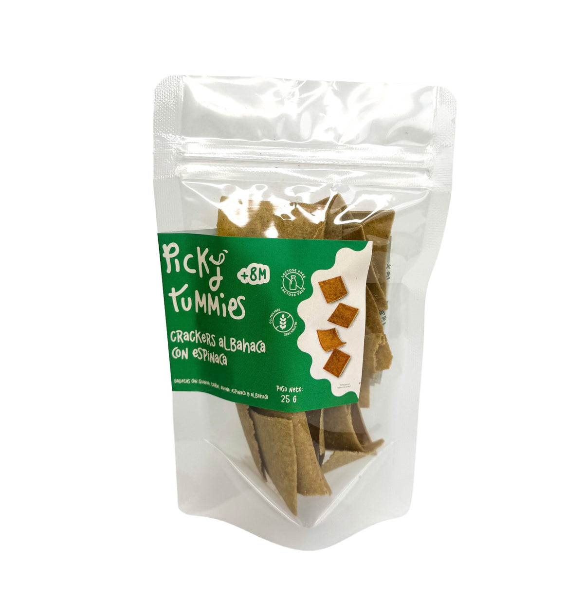 CRACKERS ALBAHACA CON ESPINACA 25GR PICKY TUMMIES
