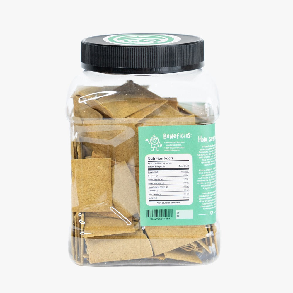 CRACKERS ALBAHACA CON ESPINACA 130GR PICKY TUMMIES