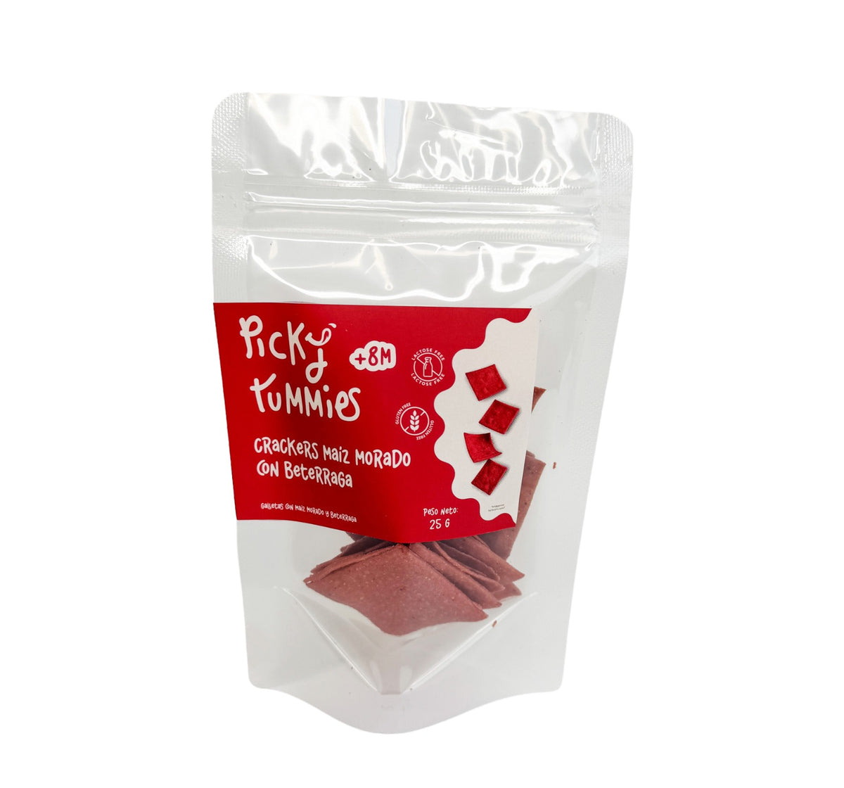 CRACKERS MAÍZ MORADO CON BETERRAGA 25GR PICKY TUMMIES
