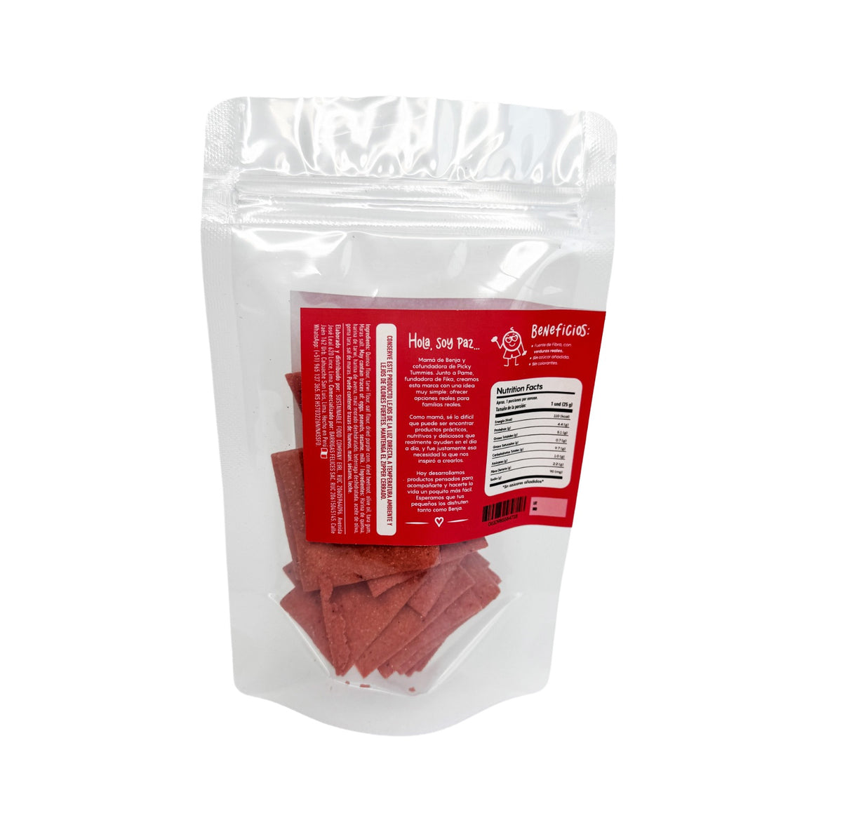 CRACKERS MAÍZ MORADO CON BETERRAGA 25GR PICKY TUMMIES