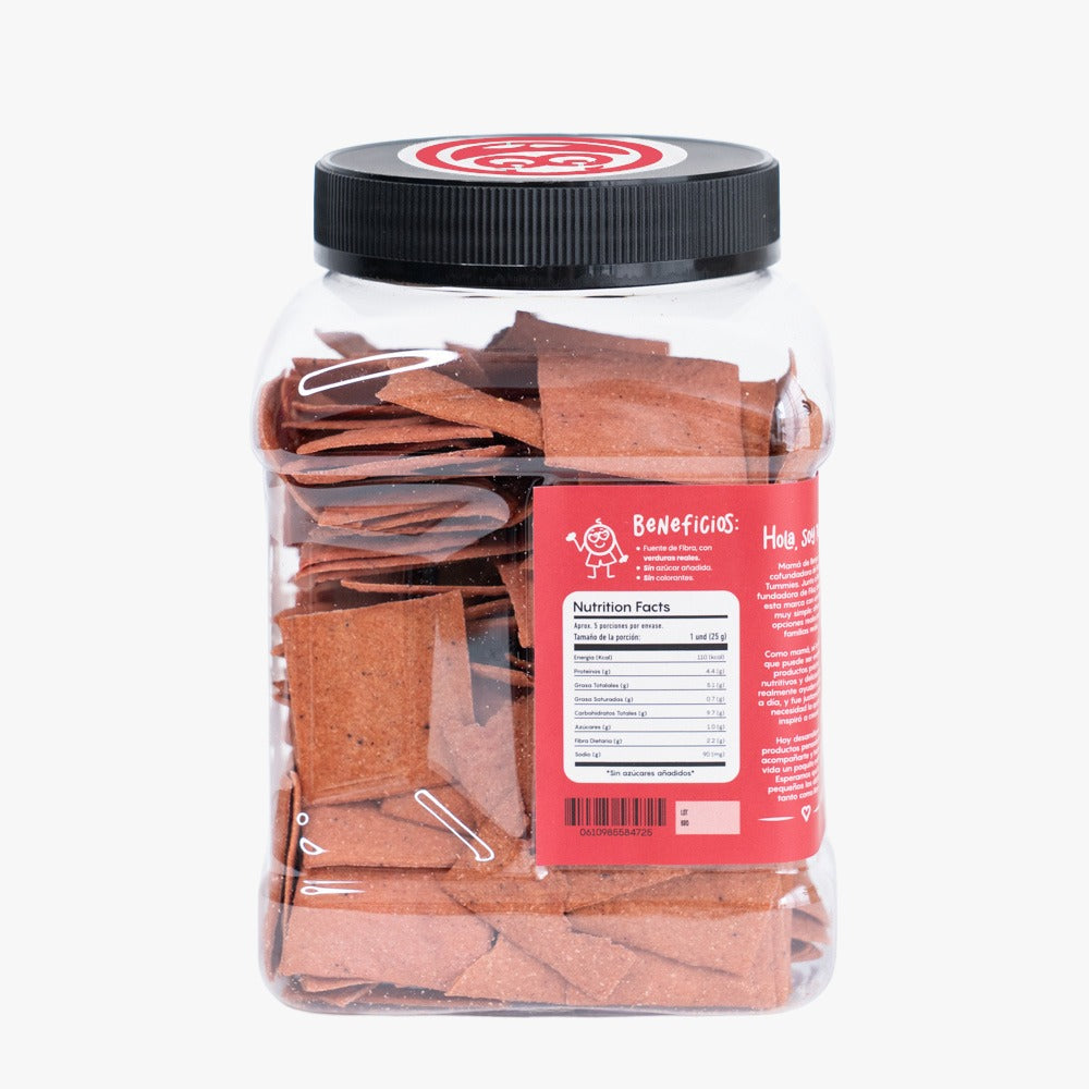 CRACKERS MAÍZ MORADO CON BETERRAGA 130 GR PICKY TUMMIES