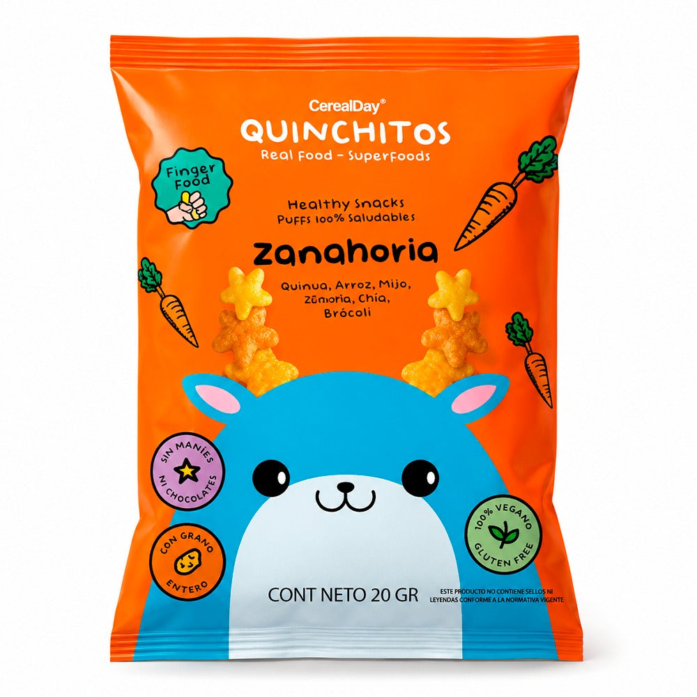 QUINCHIITOS PUFFS ZANAHORIA 20 MG.