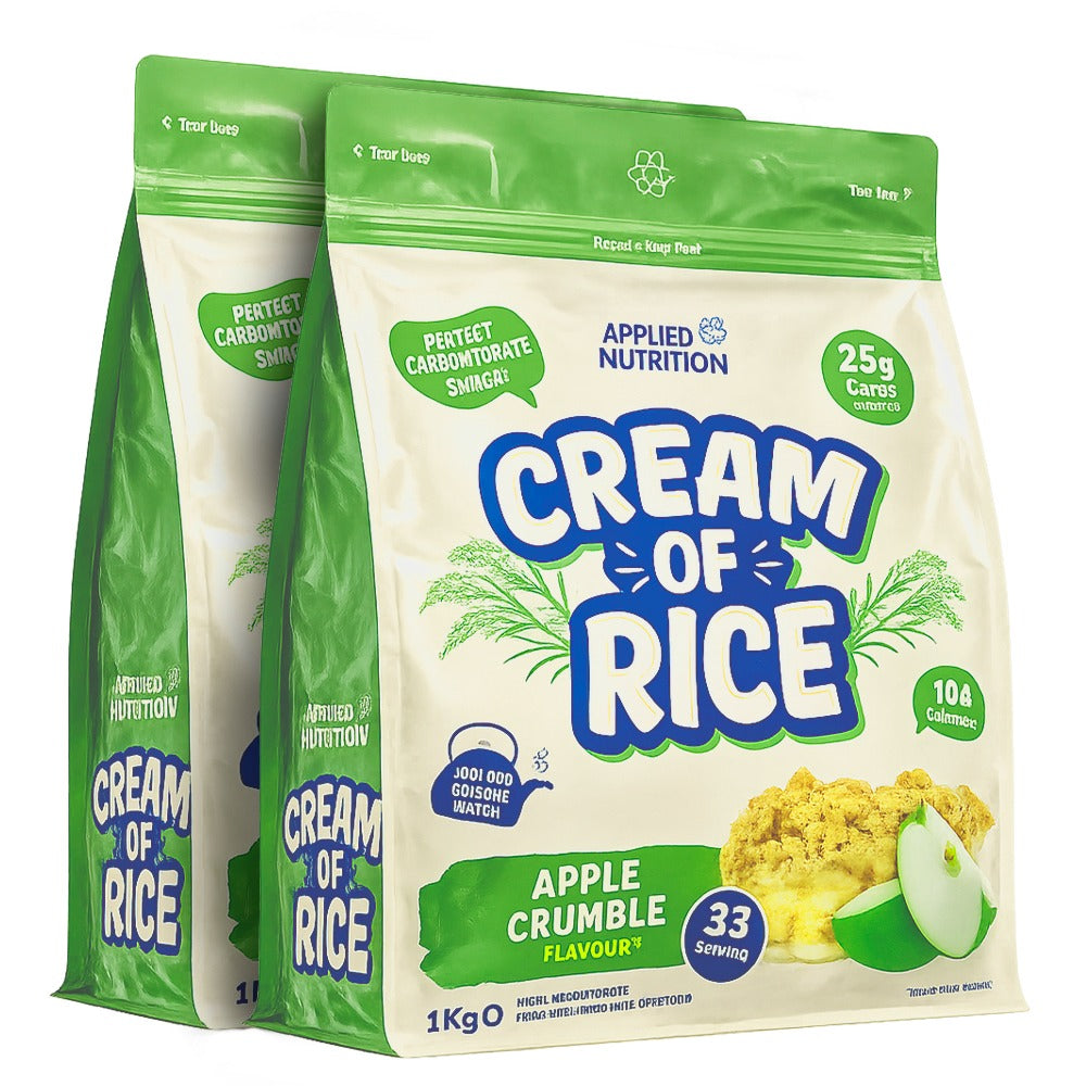 PACK 2 CREAM OF RICE APPLE CRUMBLE-APPLIED NUTRITION