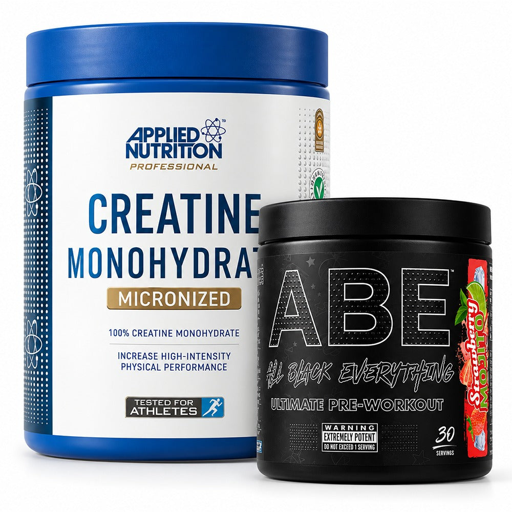 PACK DE CREATINA MONOHYDRATADA 500GR + ABE 315 GR- APPLIED NUTRITION